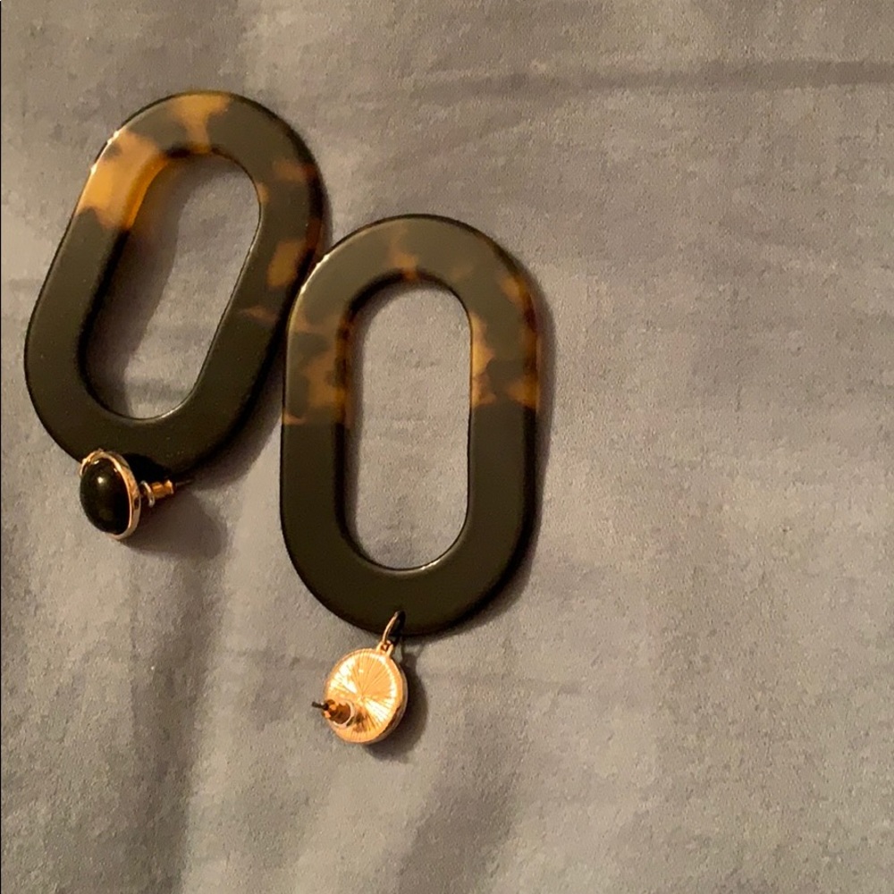 turtle shell earrings - Picture 2 of 2